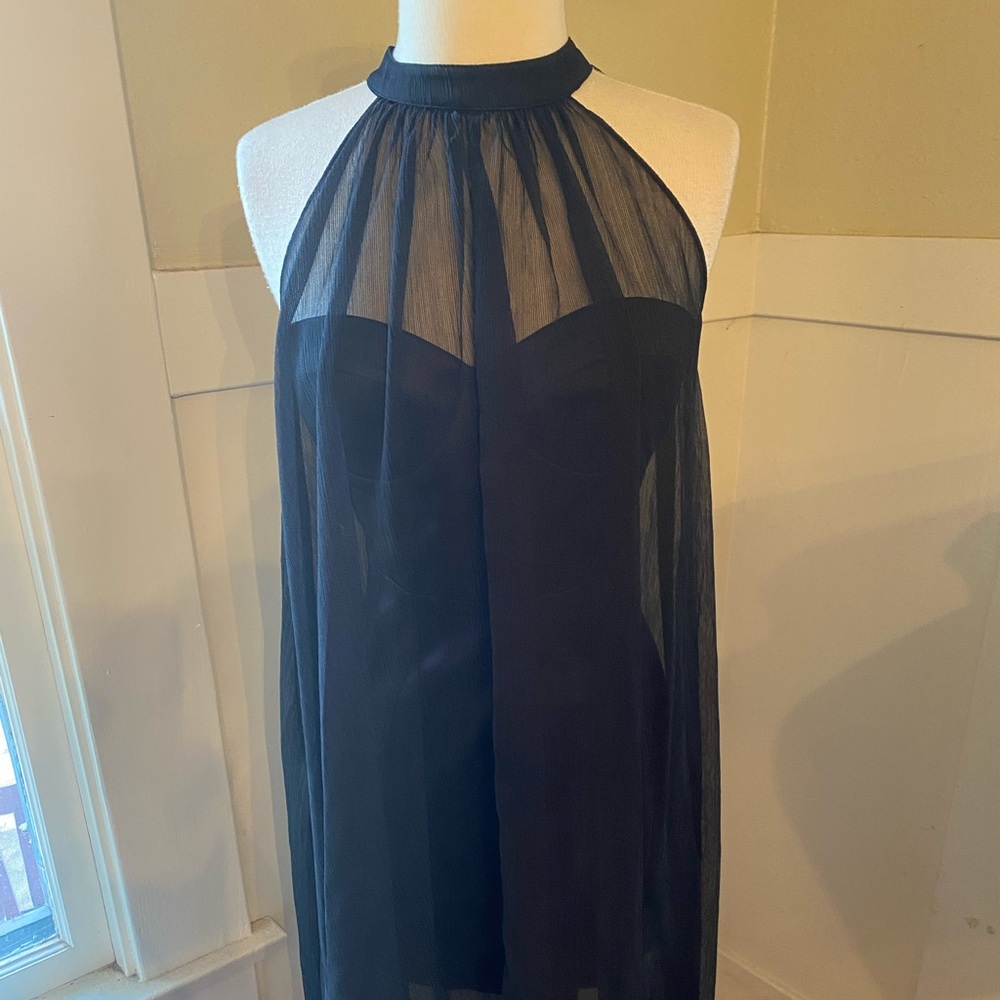 2 piece black dress set